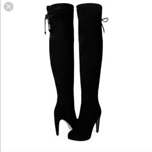 Over the knee black suede Sam Edelman boots